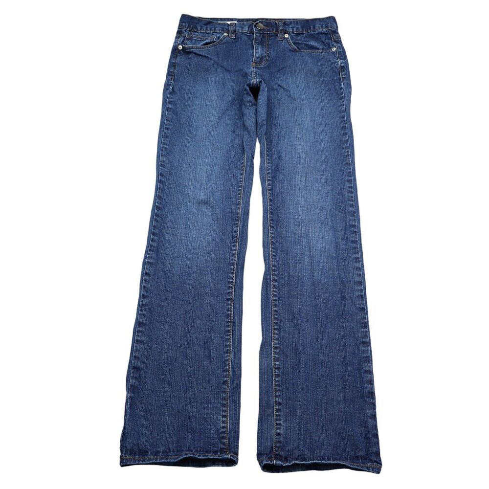 Calvin Klein Jeans Womens 6 Blue Flat Front Mid Rise Casual Denim Pants